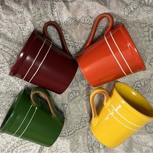 Molde Made In Portugal Ceramic Coffee Tea Cup Mug  Lot of 4